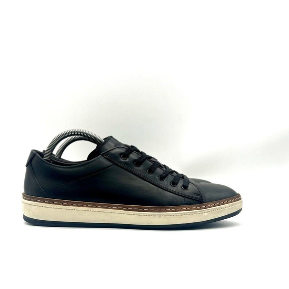 To Boot New York Adam Derrick Sierra Shoes Black/White Lace-Up Sneakers - Picture 1 of 6